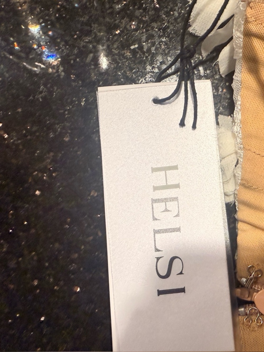 Helsi Athena Strapless Sheer Midi Dress in off White /Cream Size XS NWT - Picture 8 of 8